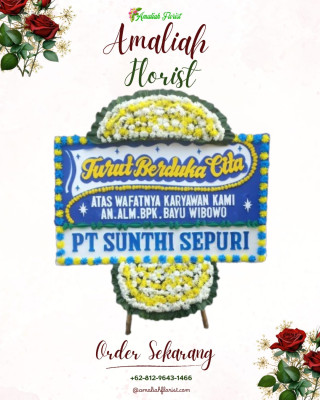 Papan Bunga Duka di Wegee Muka