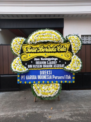 Papan Bunga Duka di Wegee Muka