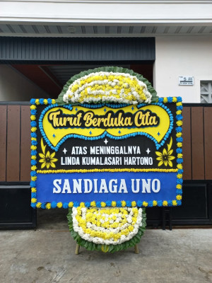 Papan Bunga Duka di Wegee Muka
